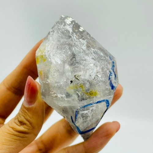 A83 Big Bubble Enhydro Quartz Point