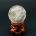 Enhydro Quartz With Rainbow Sphere Moving Bubble