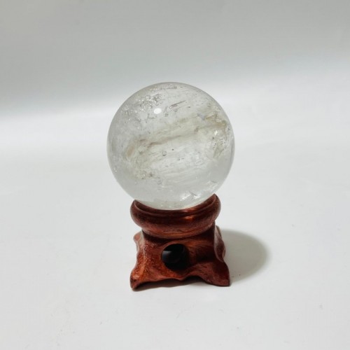 Beautiful Enhydro Quartz Sphere With Moving Bubble