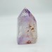 High Quality Amethyst Enhydro Quartz Tower With Moving Bubble