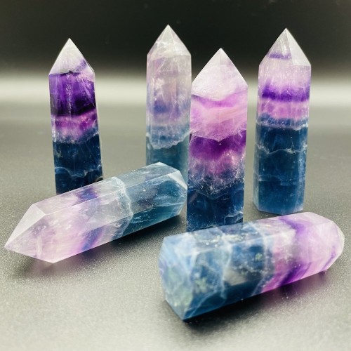 Blue Purple Fluorite Tower Wholesale