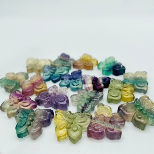 Fluorite Butterfly Carving Animal Wholesale