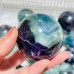 24 Pieces Feather Fluorite Sphere Ball