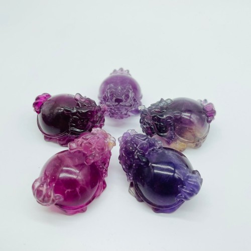 Fluorite Dragon Turtle Carving Wholesale