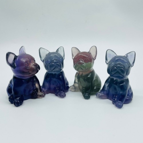 Fluorite Dog Carving Wholesale