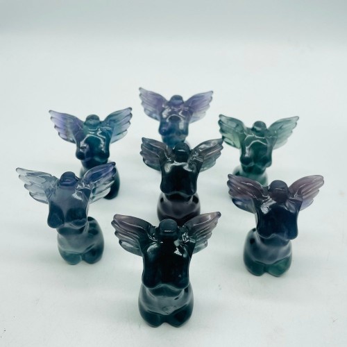 Fluorite Angel Goddess Carving Wholesale