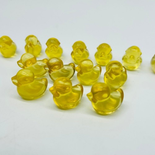 Mini Yellow Fluorite Duck Carving Wholesale