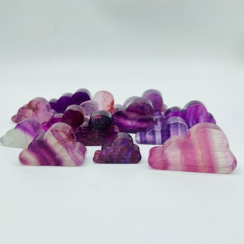 Purple Fluorite Cloud Carving Wholesale