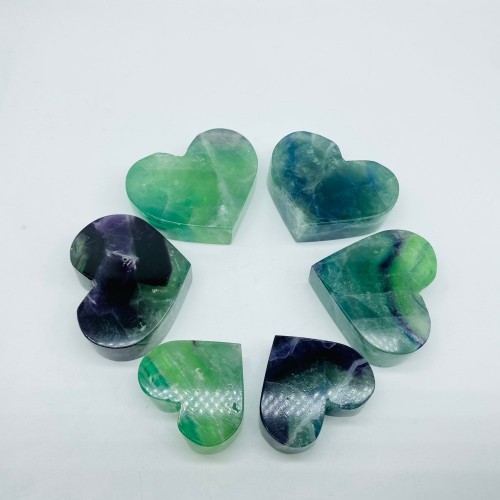 High Quality Fluorite Heart Crystal Wholesale