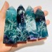 High Quality Feather Fluorite Four-Sided Tower Point Wholesale