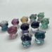 Mini Rainbow Fluorite Mushroom House Carving Wholesale