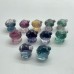 Mini Rainbow Fluorite Mushroom House Carving Wholesale