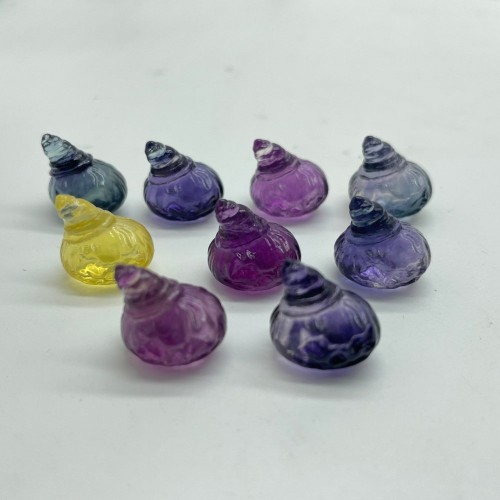 Mini Fluorite Pumpkin With Wizard Hat Carving Wholesale