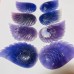 4 Pairs Beautiful Purple Fluorite Angel Wing