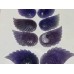 4 Pairs Beautiful Purple Fluorite Angel Wing