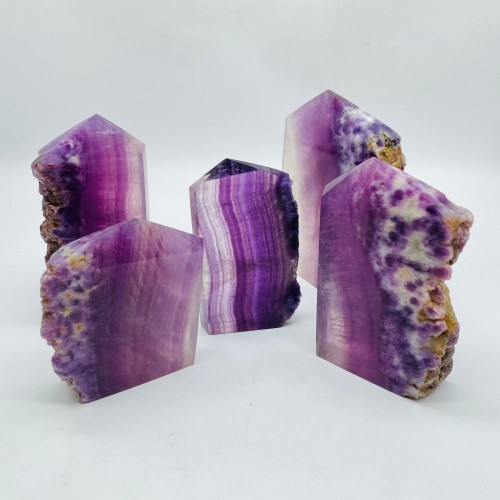 Purple Fluorite Tower Points Wholesale