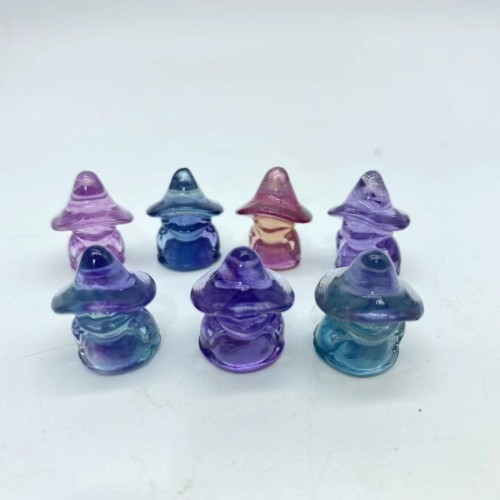 Mini Rainbow Fluorite Halloween Little Witch Wholesale