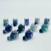 Mini Rainbow Fluorite Dragon Head Carving Wholesale