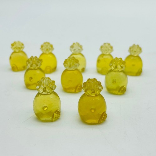 Mini Yellow Fluorite Pineapple House Carving Wholesale