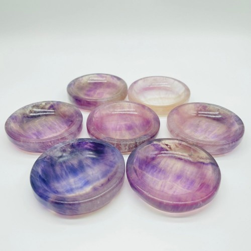 Purple Fluorite Shallow Bowl Wholesale