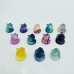 Mini Rainbow Fluorite Castle Carving Wholesale