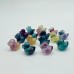 Mini Rainbow Fluorite Duck Carving Wholesale