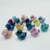 Mini Rainbow Fluorite Duck Carving Wholesale