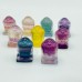 Mini Fluorite Buddha Head Carving Wholesale