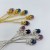 Rainbow Fluorite Rose Flower Hairpin Carving Wholesale