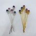 Rainbow Fluorite Rose Flower Hairpin Carving Wholesale