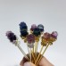 Rainbow Fluorite Rose Flower Hairpin Carving Wholesale