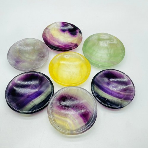 Colorful Fluorite Shallow Bowl Wholesale