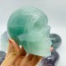 6 Pieces Large Fluorite Halloween Skull Carving