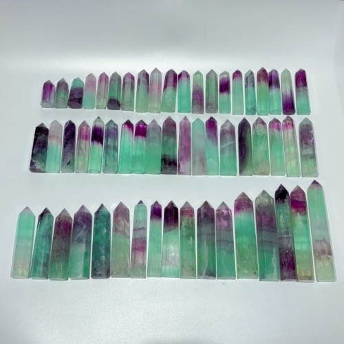 55 Pieces Watermelon Colourful Fluorite Tower