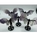 5 Pairs Beautiful Small Fluorite Angel Wing With Stand