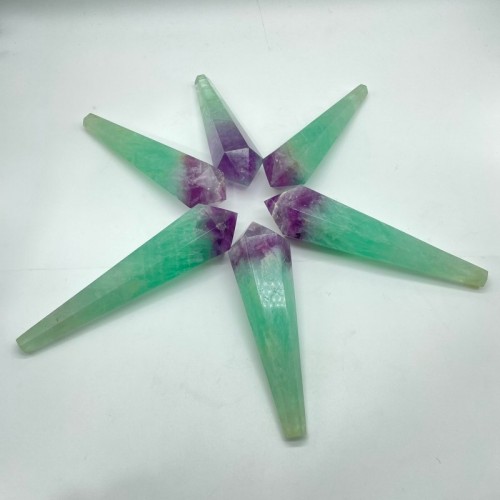 Watermelon Colourful Fluorite Point Magic Scepter Wand Wholesale