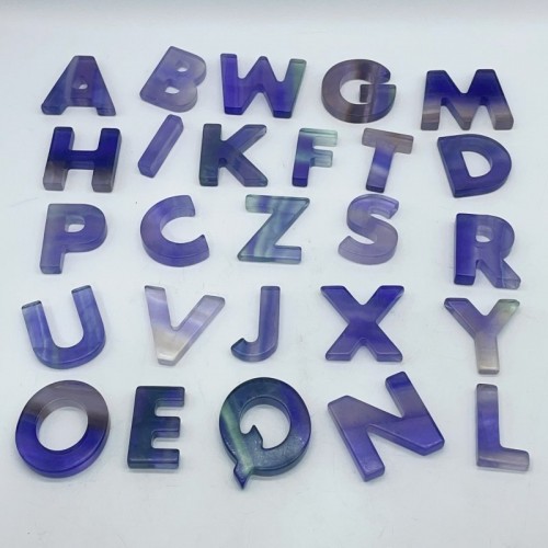 Customized Colorful Fluorite Alphabet Free Combination