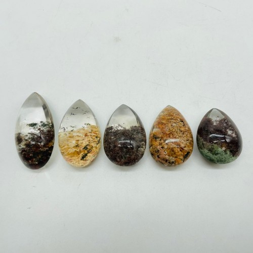 Colorful Garden Quartz Lodolite For Jewelry Making DIY Pendant