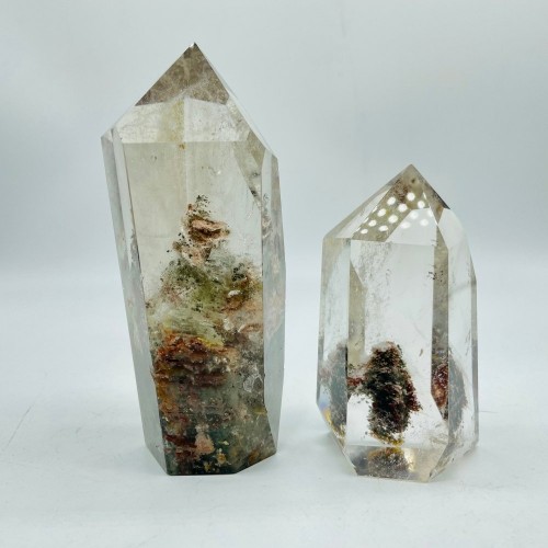 High Quality Clear Garden Quartz Tower For Collection