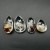 4 Pieces Butterfly Garden Quartz Inner Scene Carving