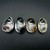 4 Pieces Dolphin Garden Quartz Inner Scene Carving