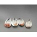 4 Pieces Nine-tailed Fox Garden Quartz Inner Scene Carving