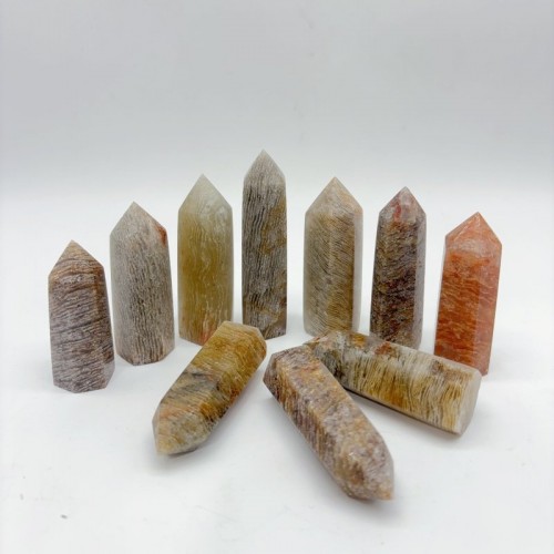 Thousand Layer Garden Quartz Tower Points Wholesale