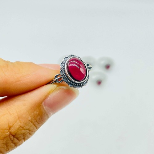 High Quality S925 Garnet Ring Wholesale