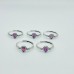 S925 Sterling Silver High Quality Purple Garnet Ring Wholesale