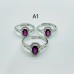 2Types Different Styles Purple Garnet Cut Faceted Ring Wholesale