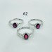 2Types Different Styles Purple Garnet Cut Faceted Ring Wholesale