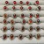 High Quality S925 Orange Garnet Ring Wholesale