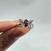 Garnet Cut Faceted Butterfly Ring Wholesale