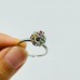 Colorful Tourmaline Gemstone Rotatable Sterling Silver Ring Wholesale